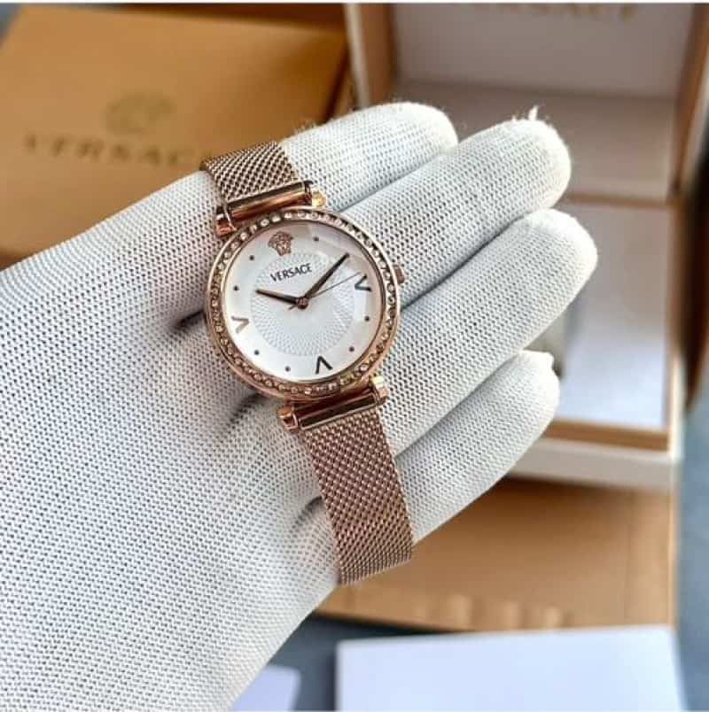 VERSACE WOMEN ROSEGOLD METAL