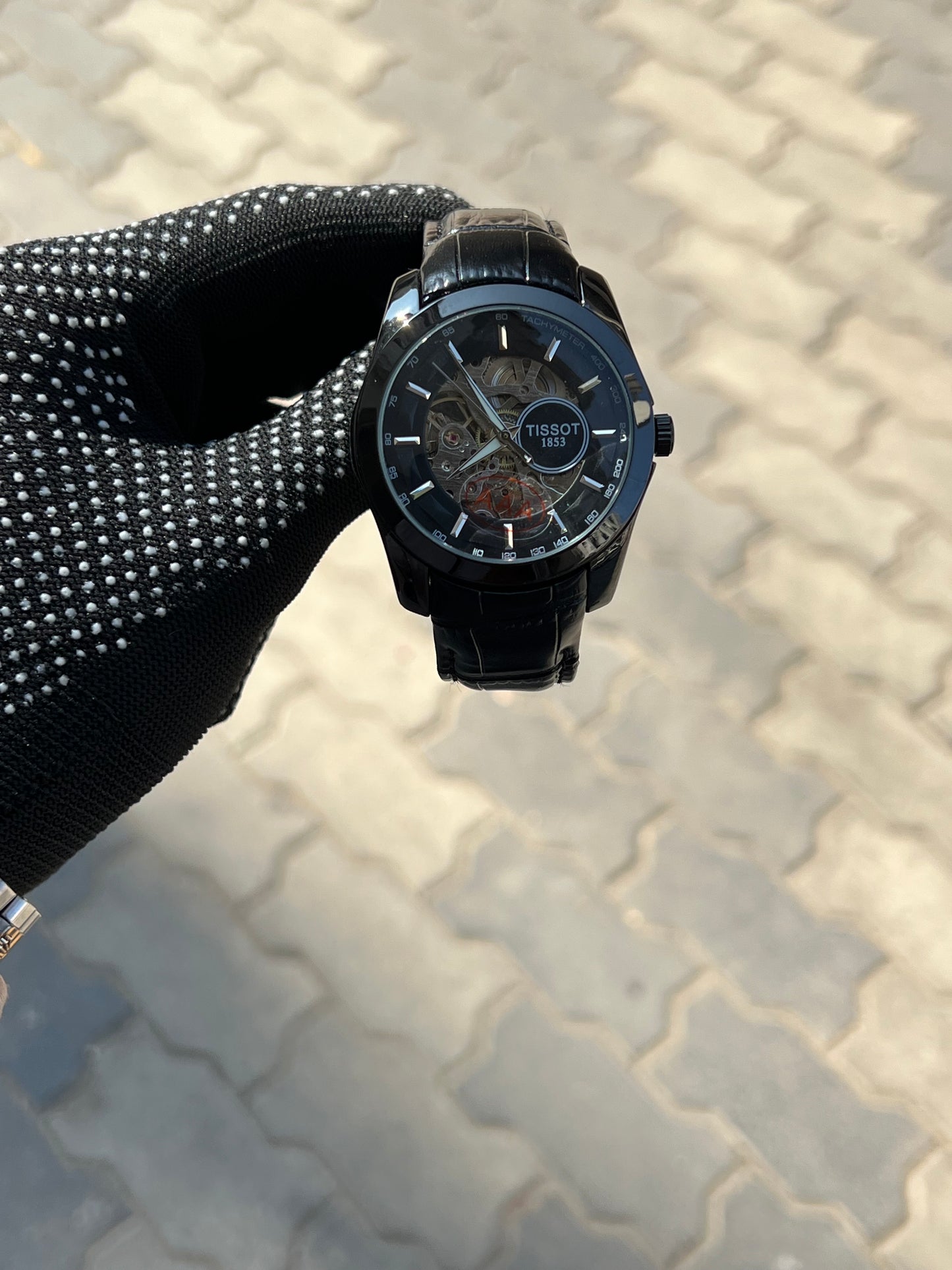 Tissot 1853 Automatic Skeleton Full Black