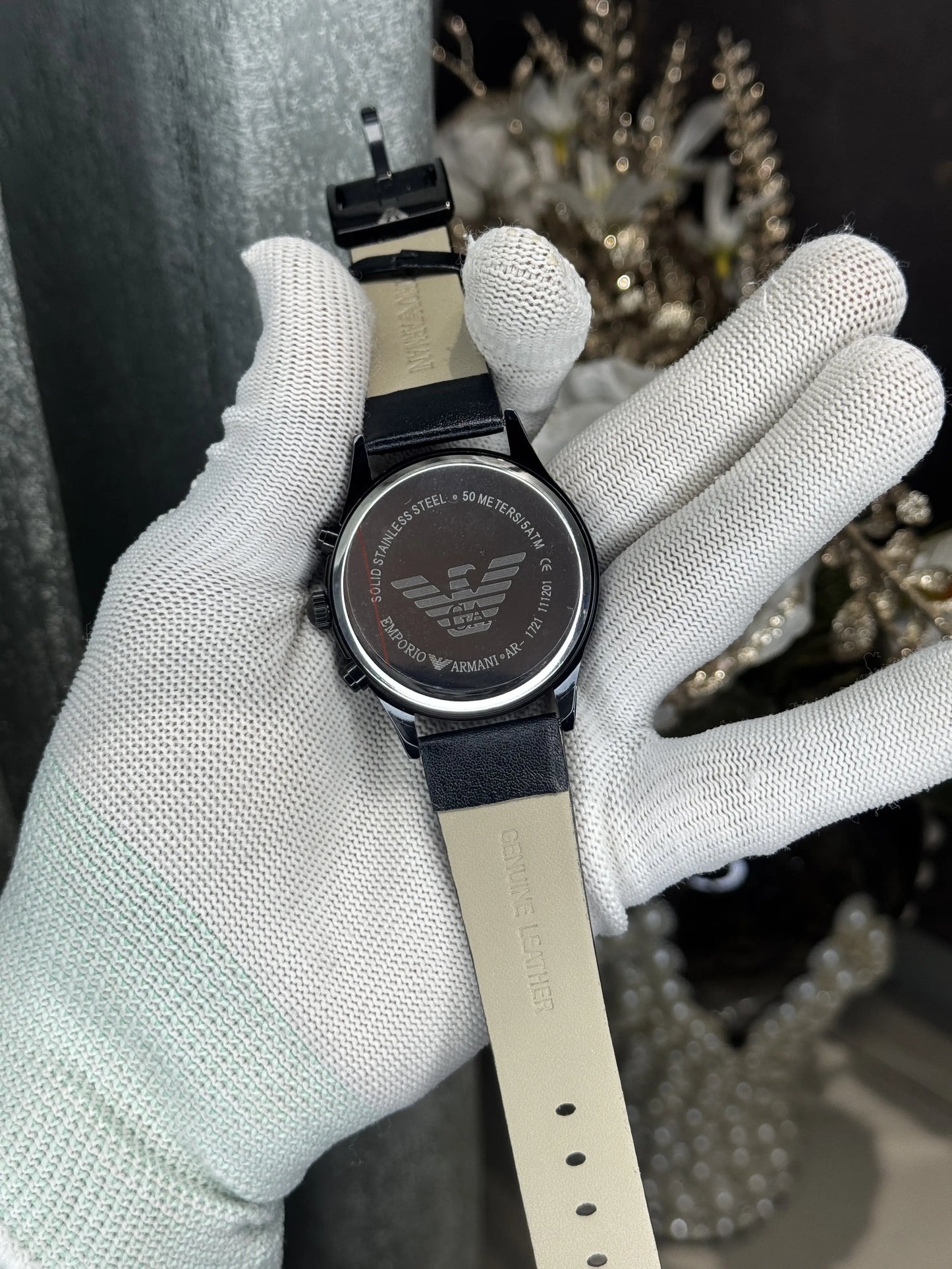 Emporio Arman i All Black Chronograph Watch