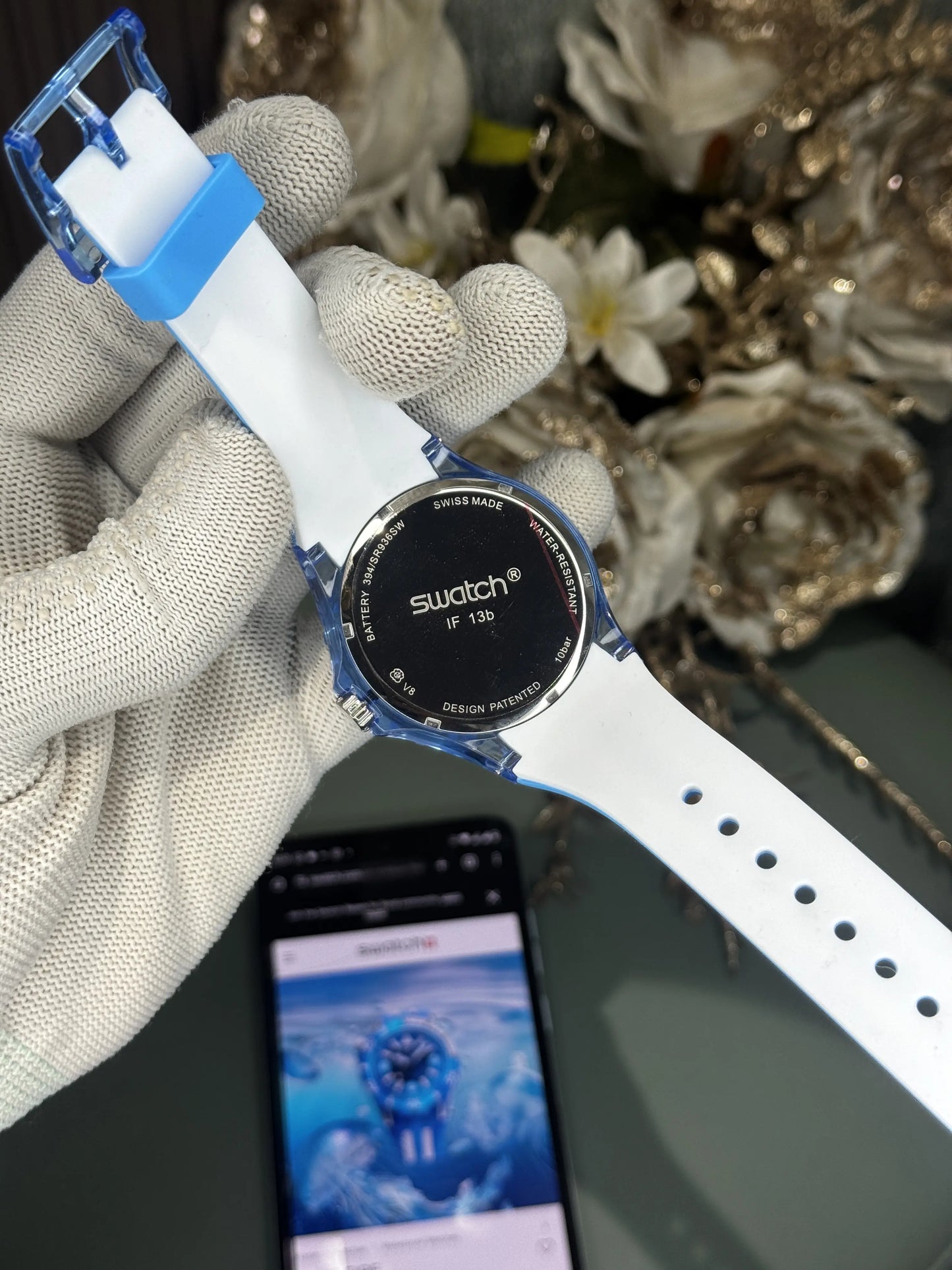 Swatch Blue Fire Premium Quartz Watch
