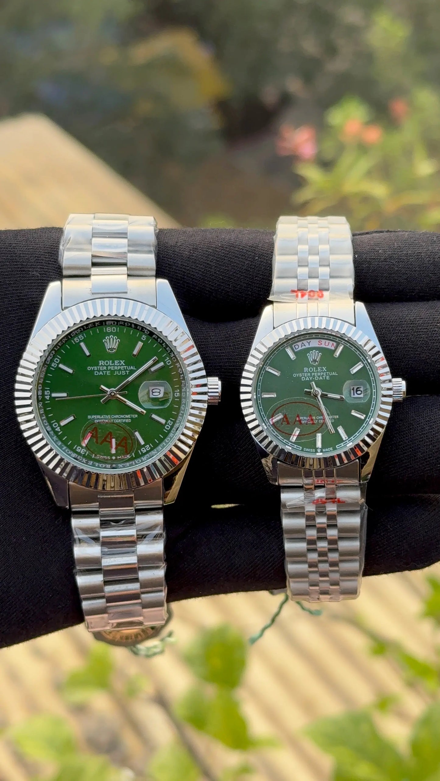 Rolex couple heavy shift movement