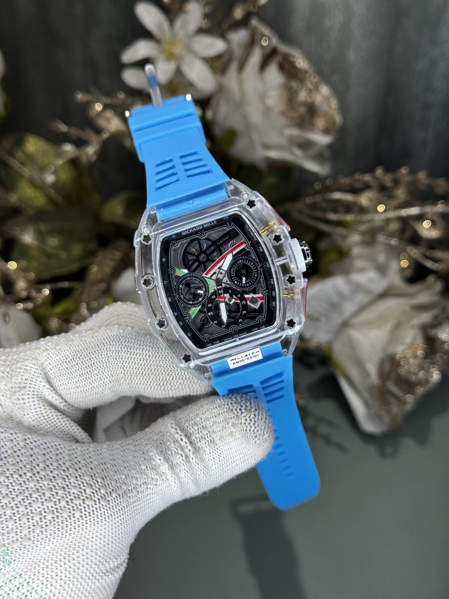 Richard Mille McLaren Sky Blue Premium Chronograph Watch