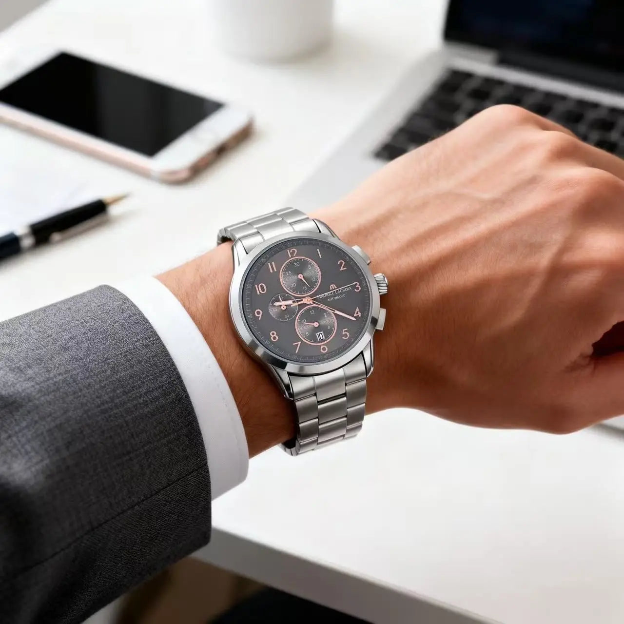Maurice Lacroix Pontos Silver Grey Premium Watch