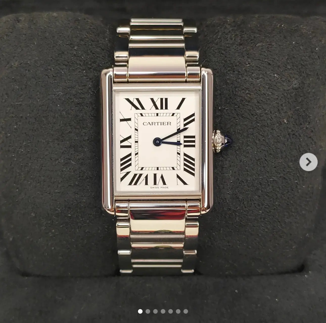 Cartier Tank Must Large Stainless Steel