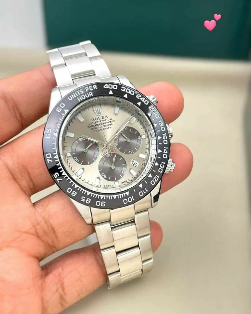 rolex Daytona silver grey premium quality
