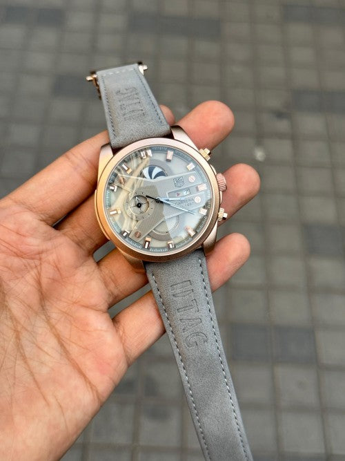 Tag Heue r CR 7 Ros Grey Leather