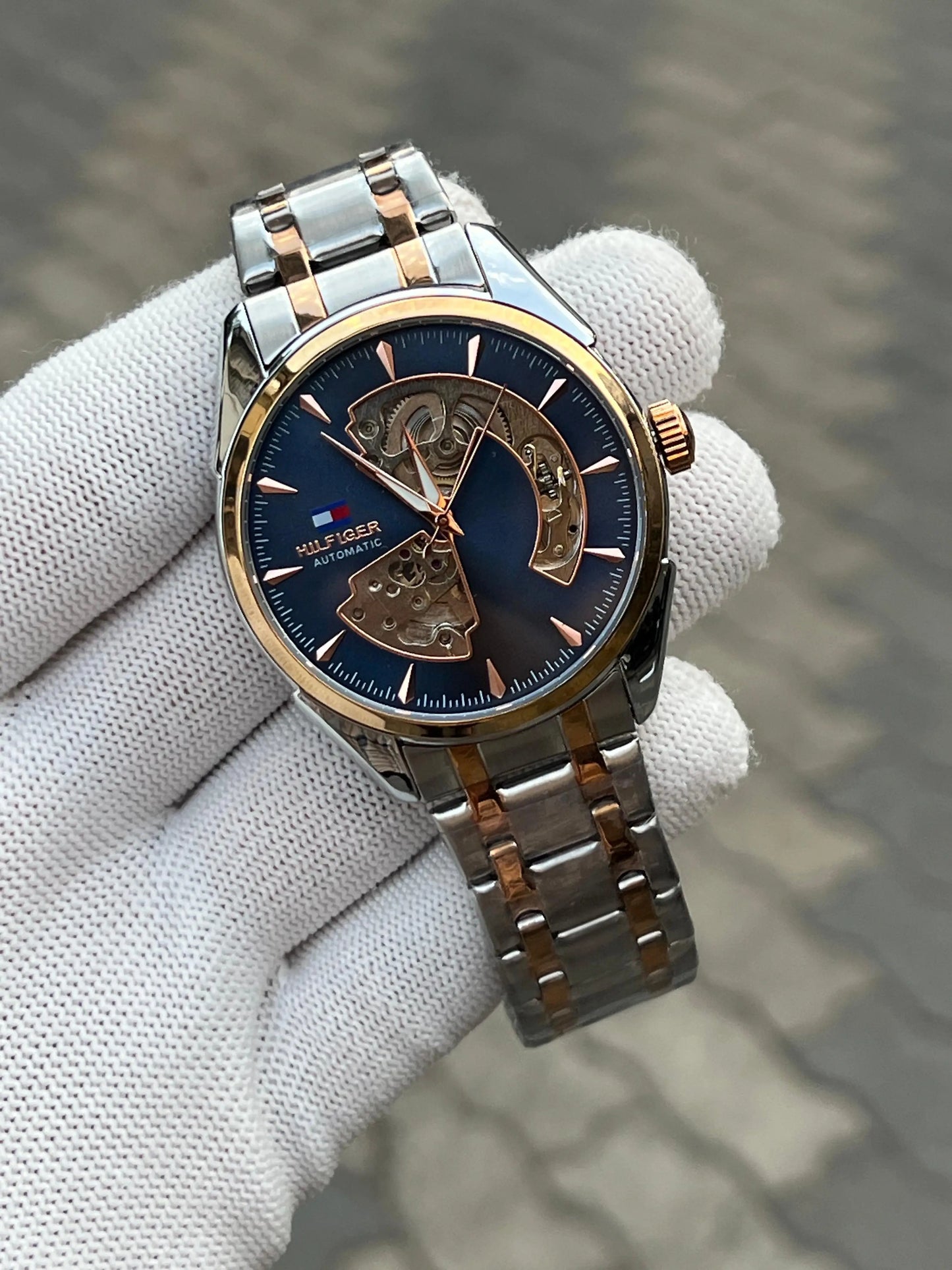 Tommy Hilfiger Automatic Two Tone Blue
