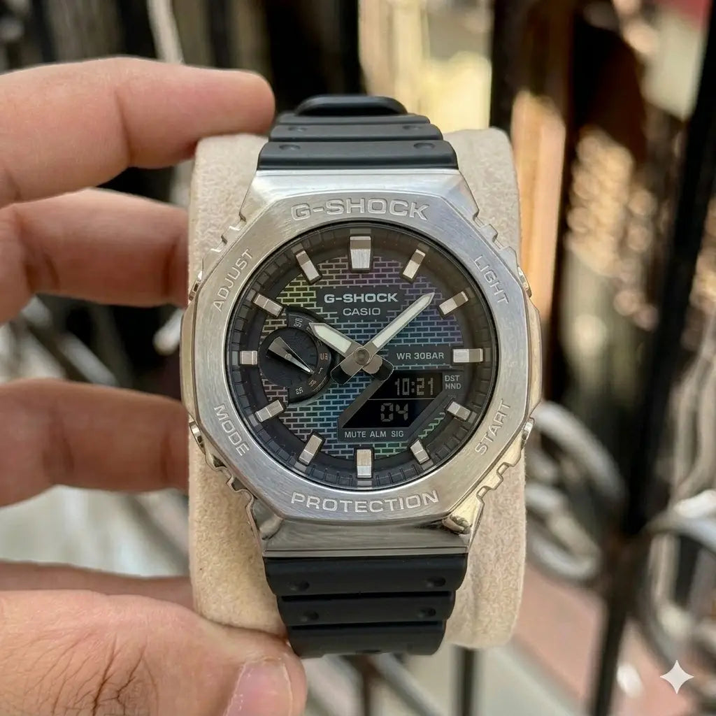 Gshock Brick Wall Rainbow
