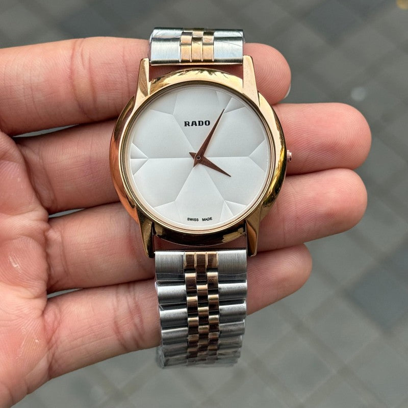 Rad o SLIM Dual Tone Strap White Dial