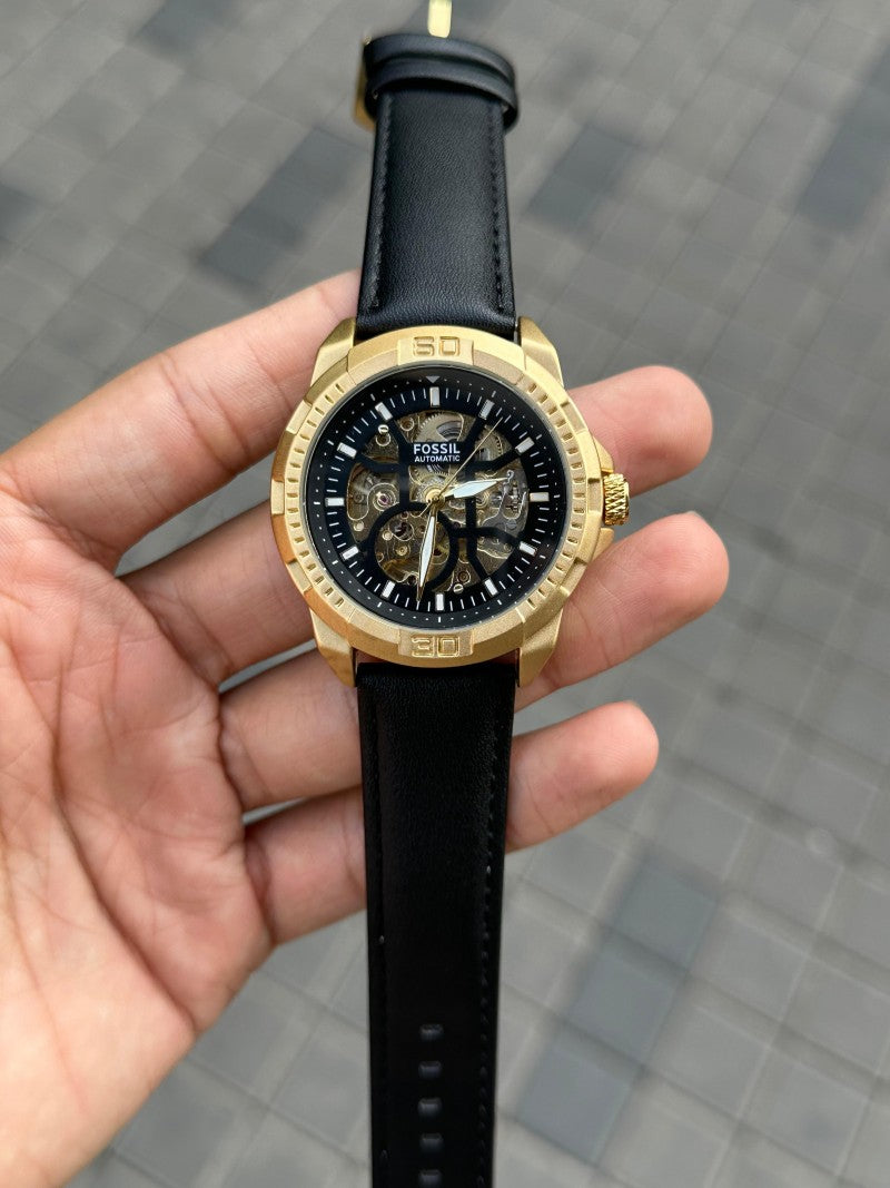 Fossi l Bronson Leather Gold