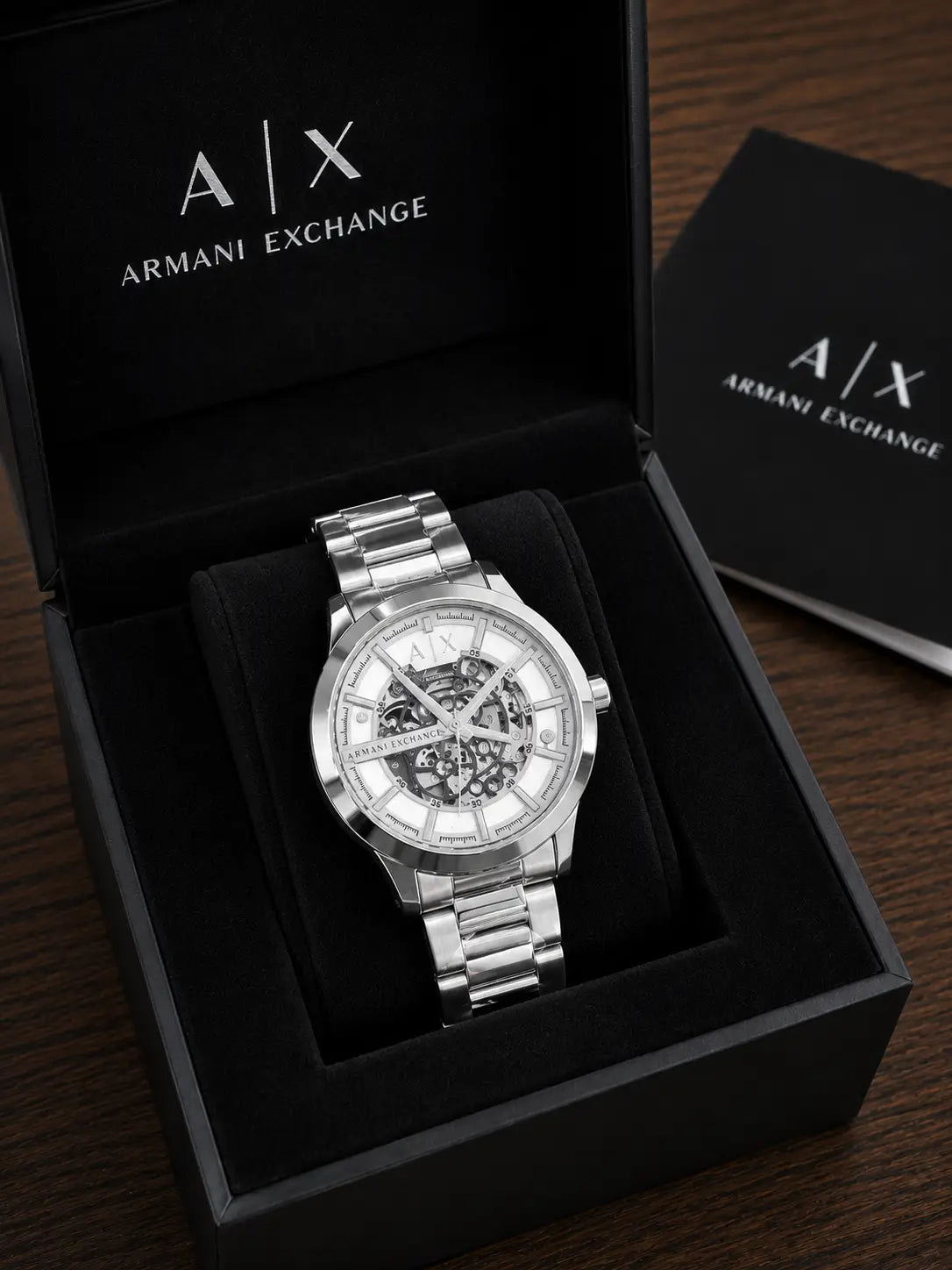 Armani Exchange (A|X) Skeleton Automatic japan