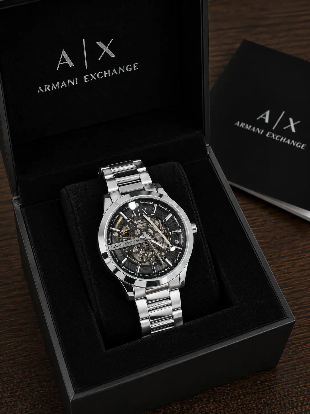 Armani Exchange (A|X) Skeleton Automatic japan