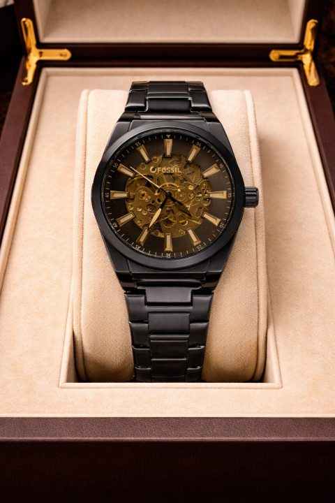 Fossi_l Everett Black Automatic
