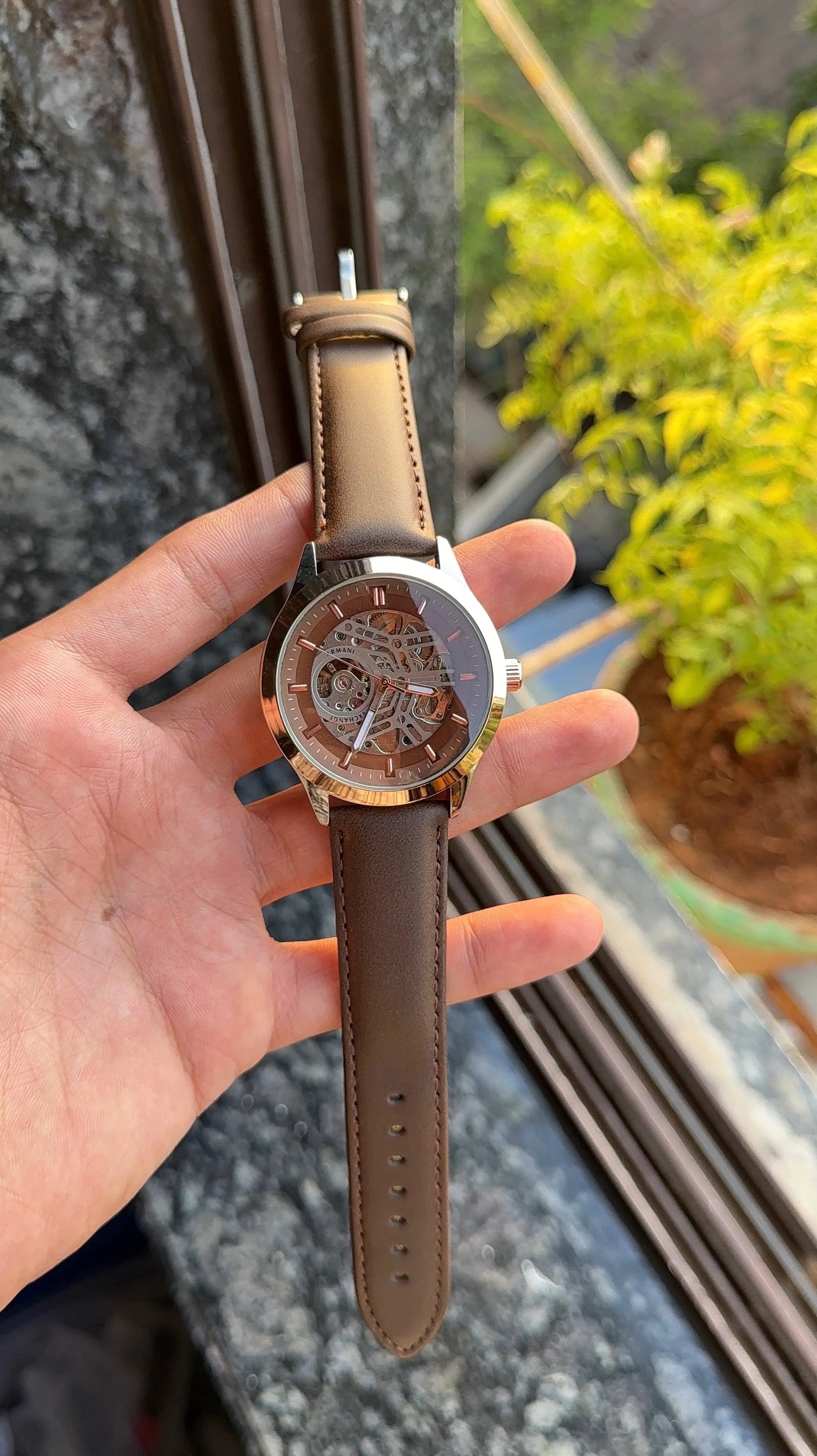 Armani Exchange (A|X) Leather Automatic japan