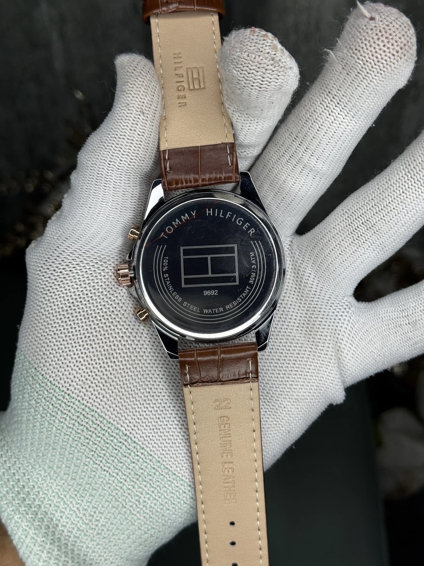Tommy Hilfige r Brown White Premium Chronograph Watch