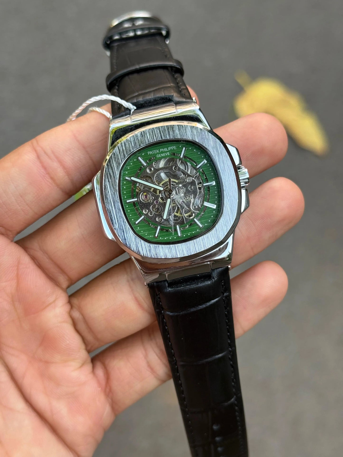 Pate k Phillipe Nautilus Leather Automatic