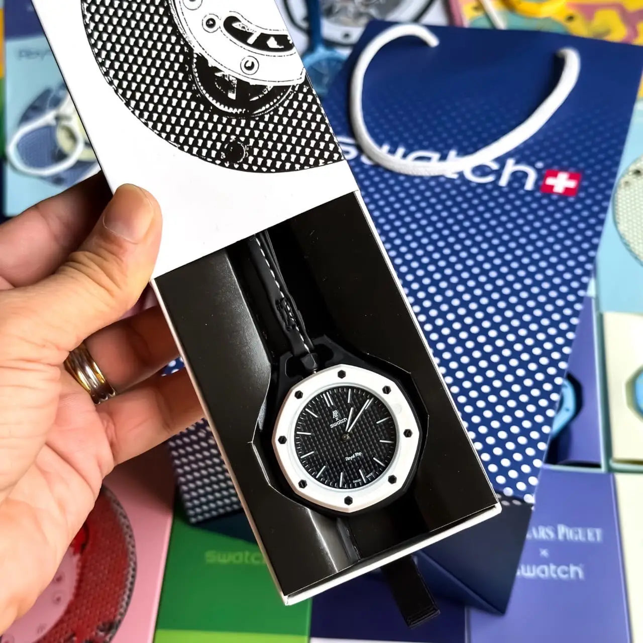 AP x Swatc h Royal Pop Black Premium Quartz Watch