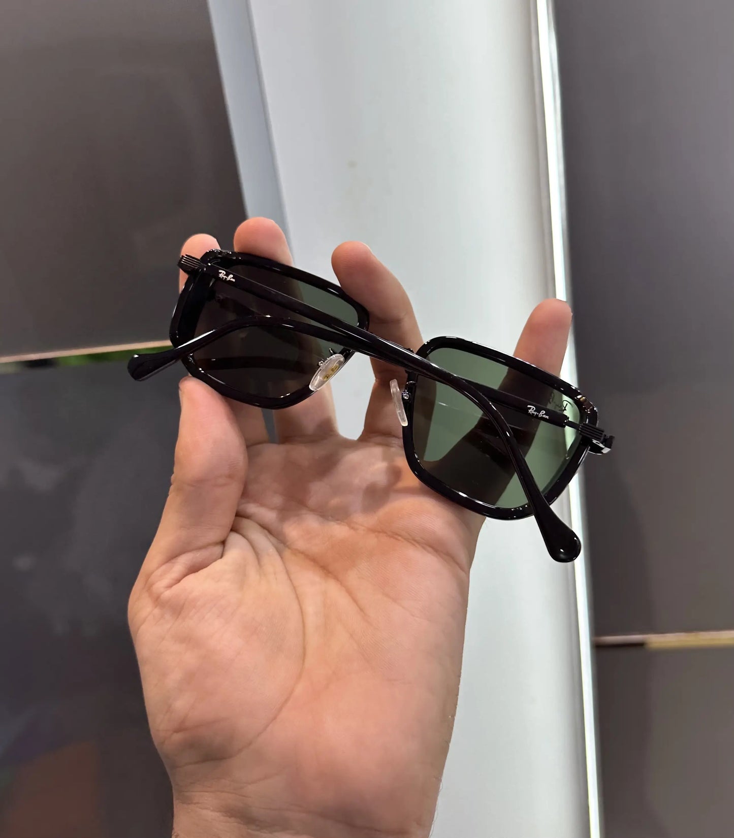 RayBan Black Green Premium Shades 6527