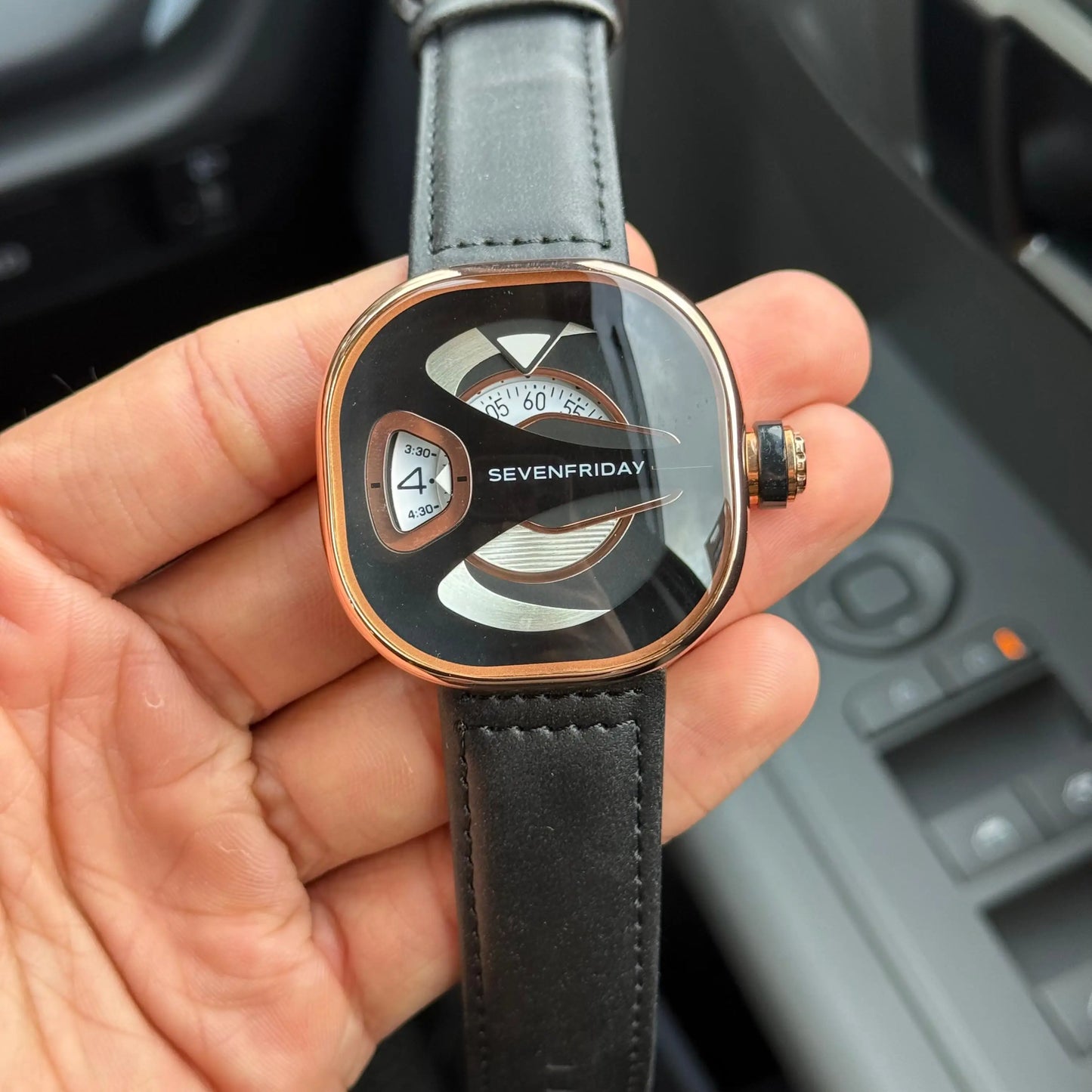 Seven Friday ME Series Leather Rose Black