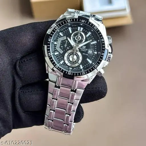 casio Edifice silver black