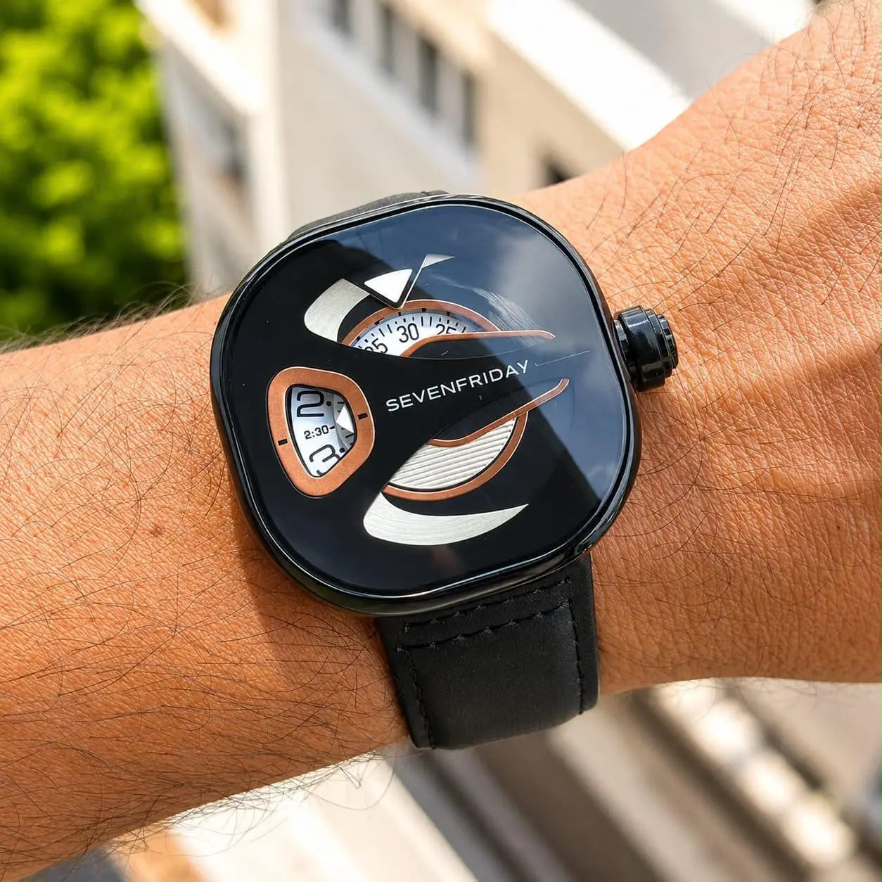 Seven Friday Leather Full Black