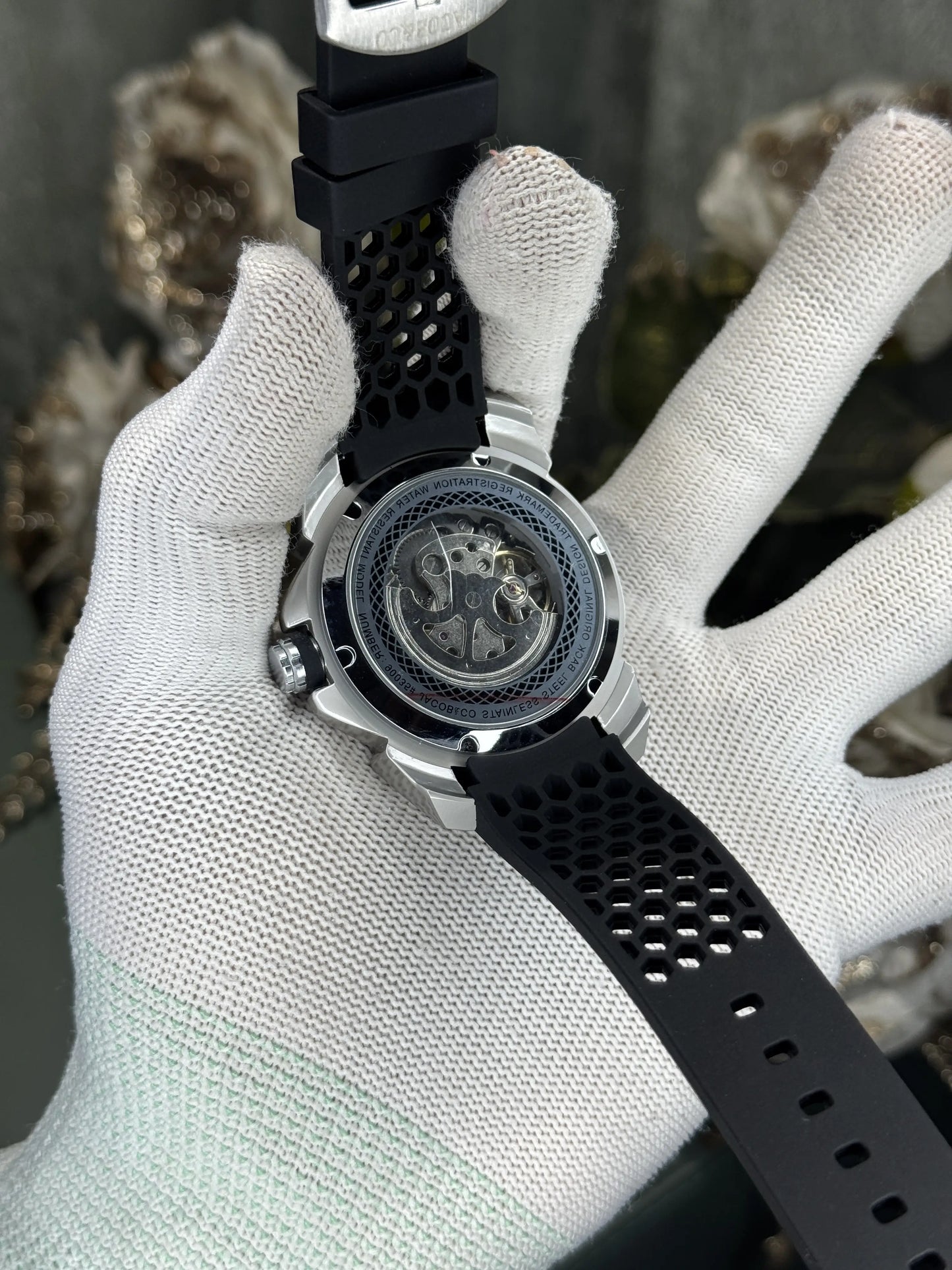 Jacob&Co. Ram Silver Black Premium Automatic Watch