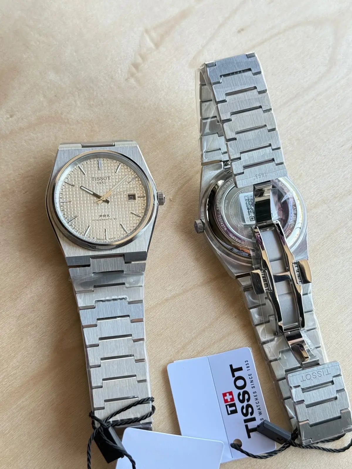 TISSOT PRX AUTOMATIC BACK OPEN ALL SILVER
