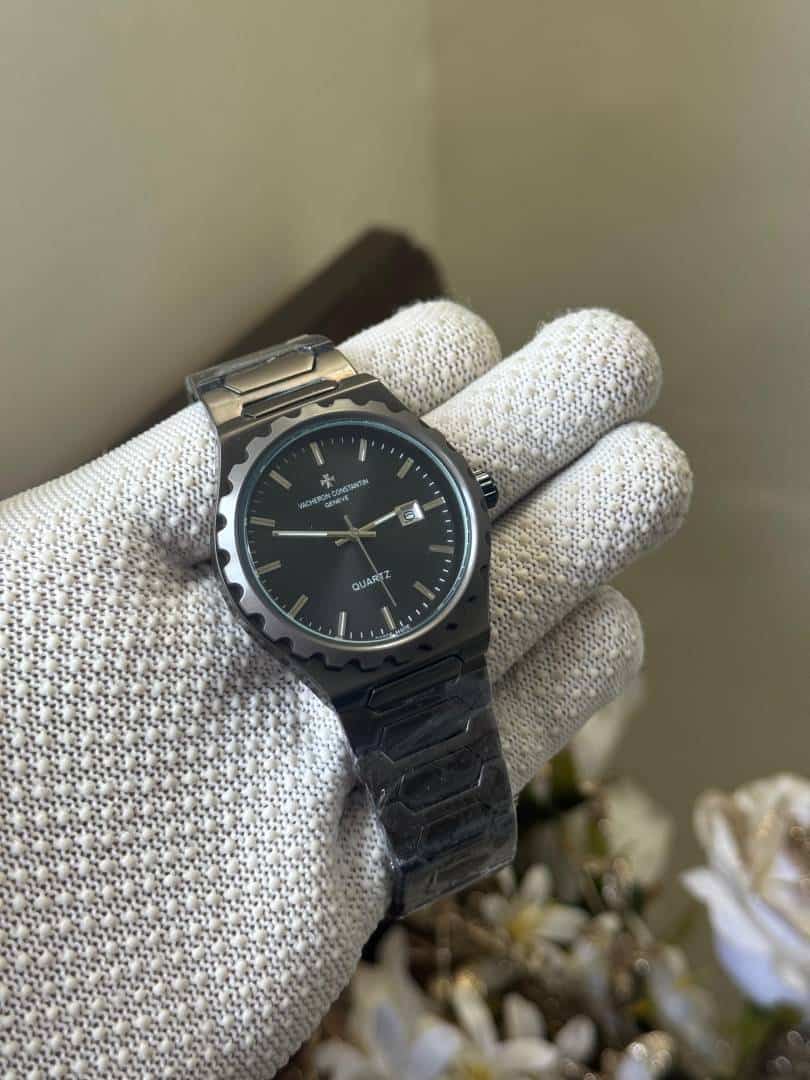 Vacheron Constantin Gunmetal Grey Quartz Premium Watch