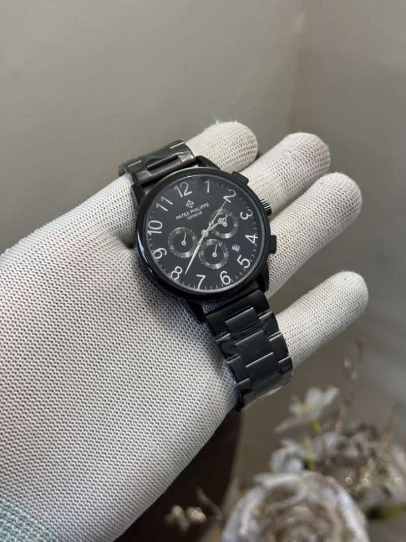 Patek Philippe All Black Chronograph Watch