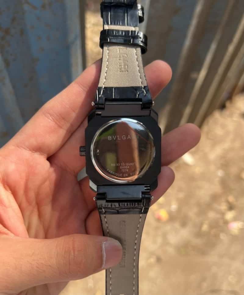 Bvlgari All Black With Copper Touch Quartz Premium Watch