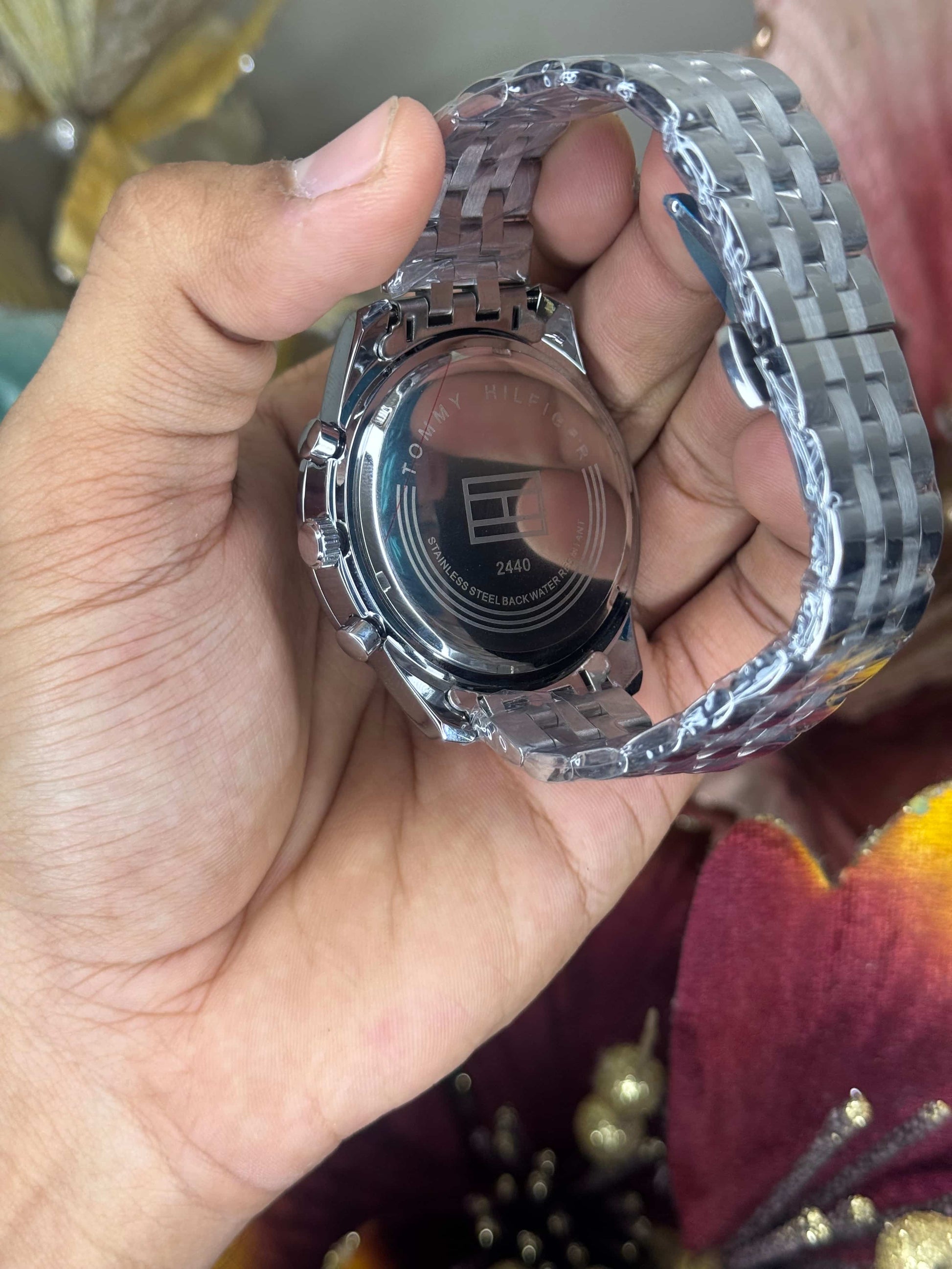 Tommy Hilfige r Silver Blue Chronograph Premium Watch
