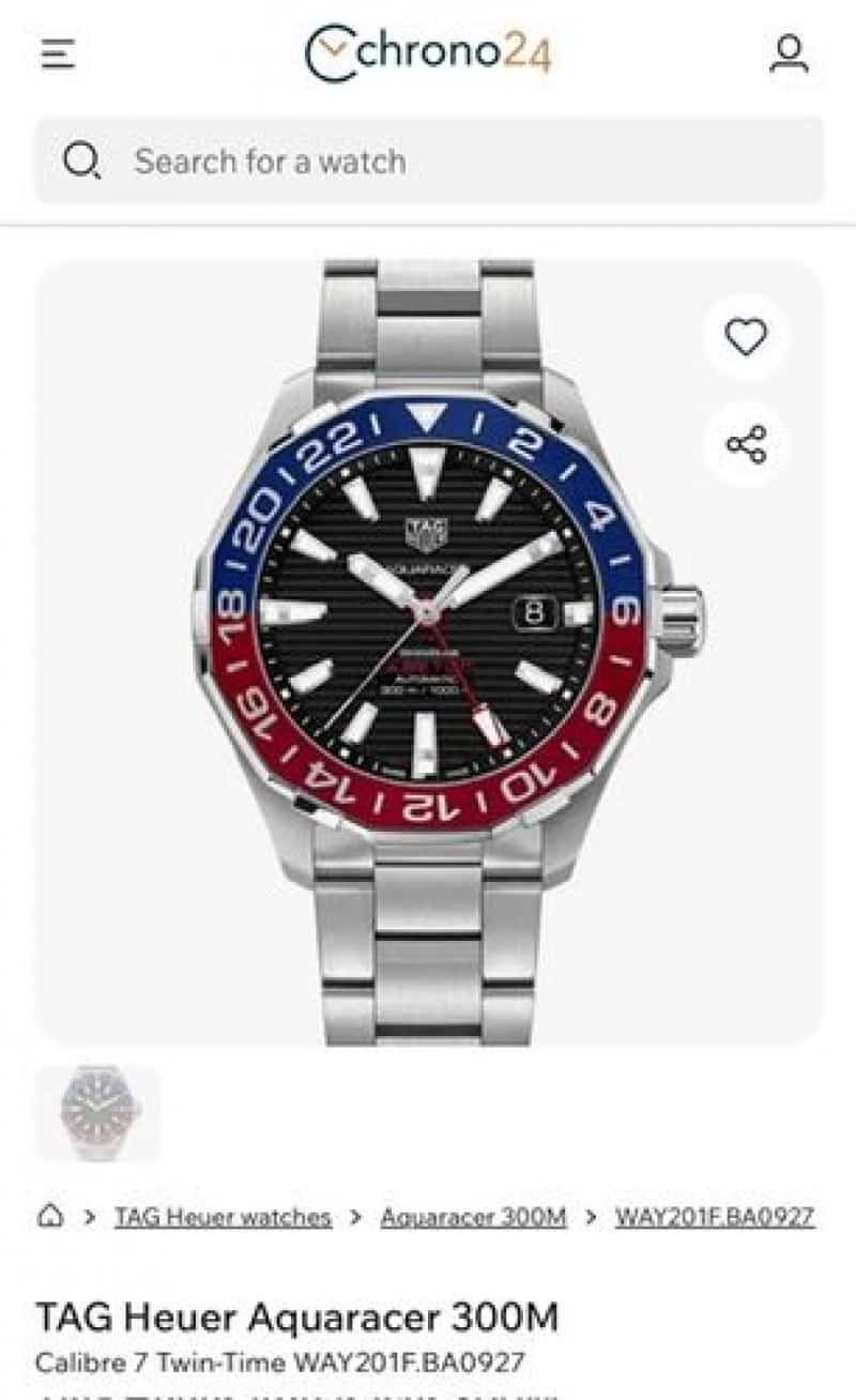 TAG HEUER AQUARACER 300 GMT