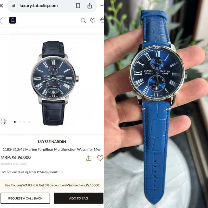 Sale ULYSSE NARDIN blue