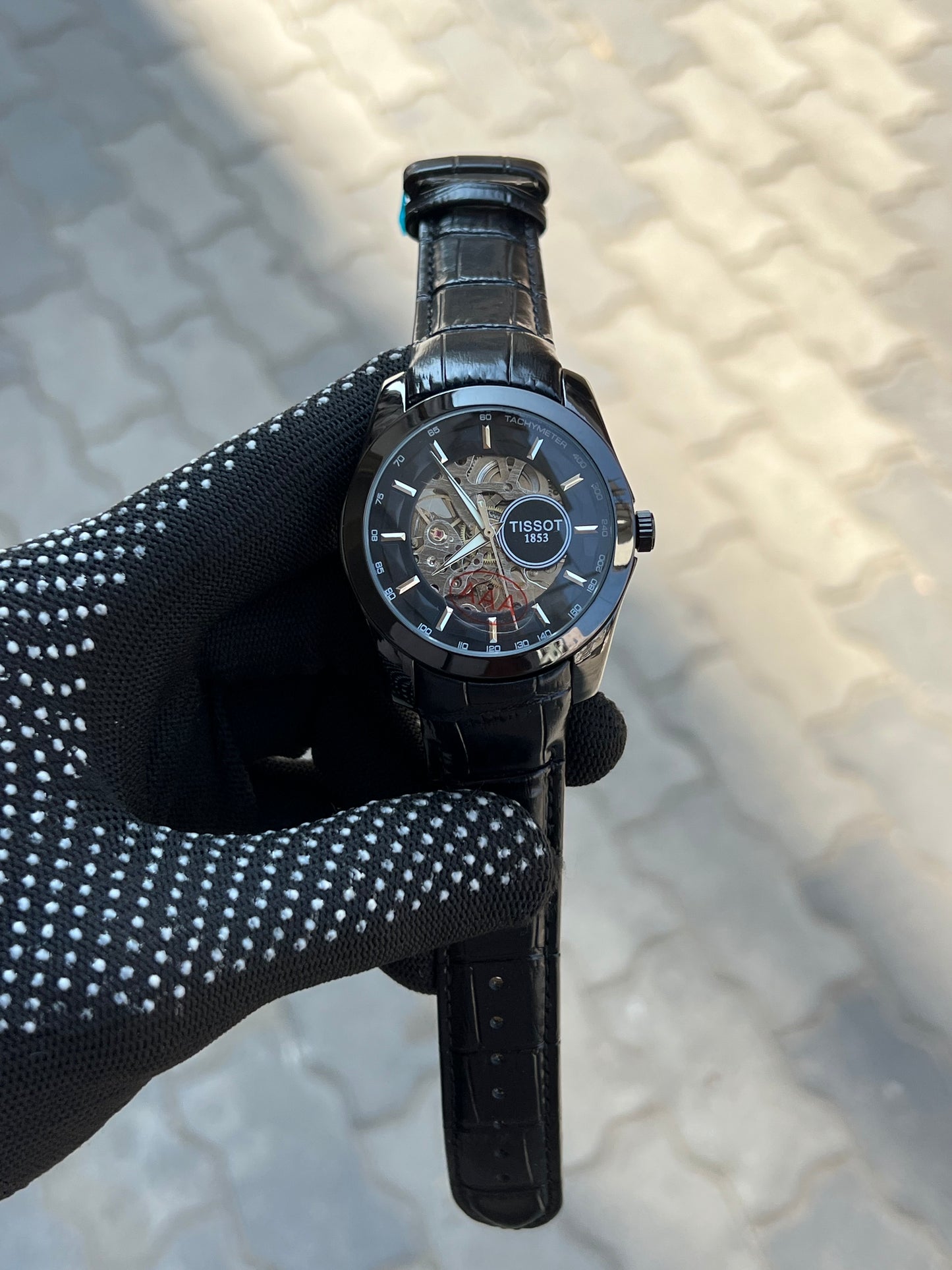 Tissot 1853 Automatic Skeleton Full Black