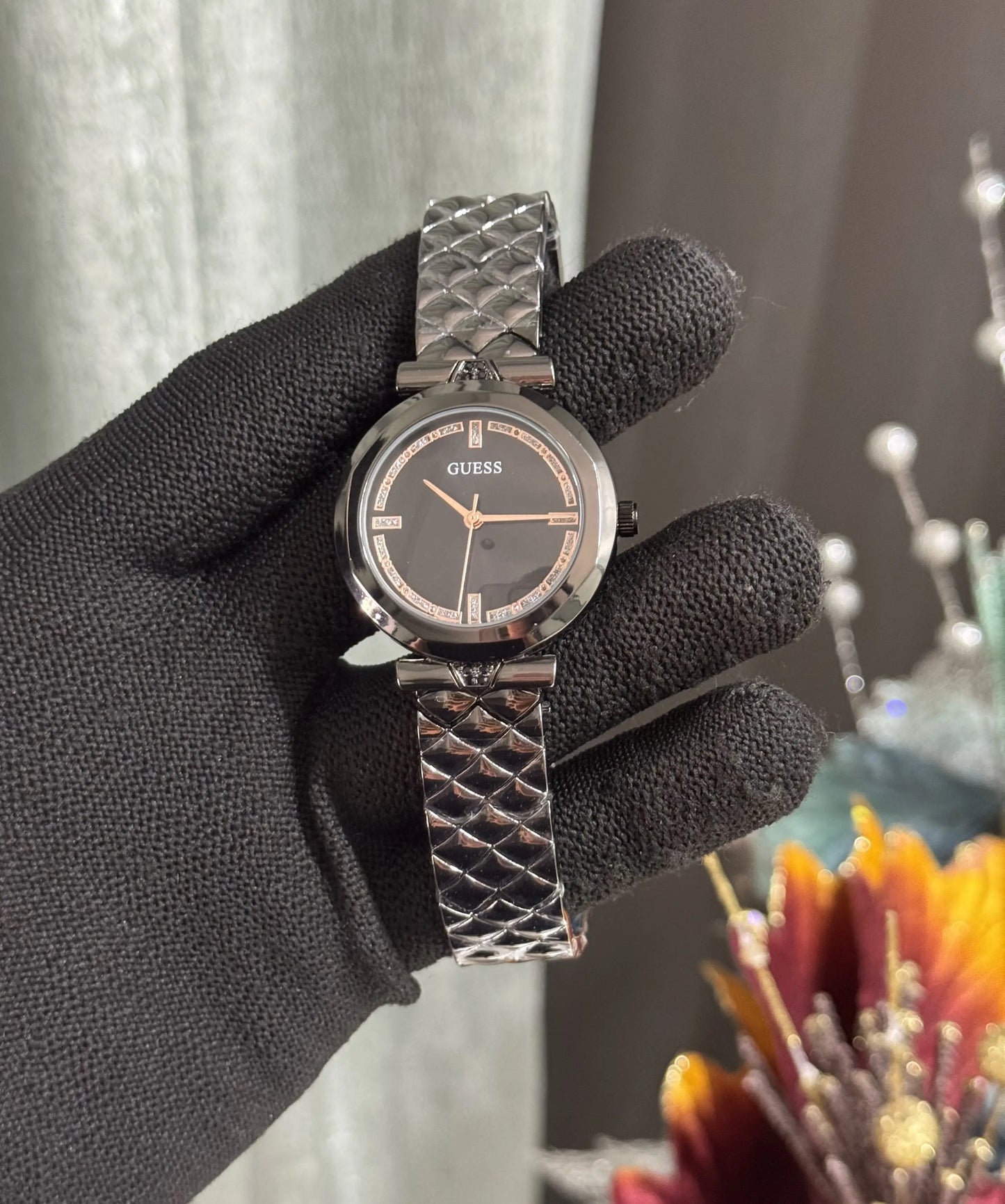 Gues s All Black Premium Ladies Watch