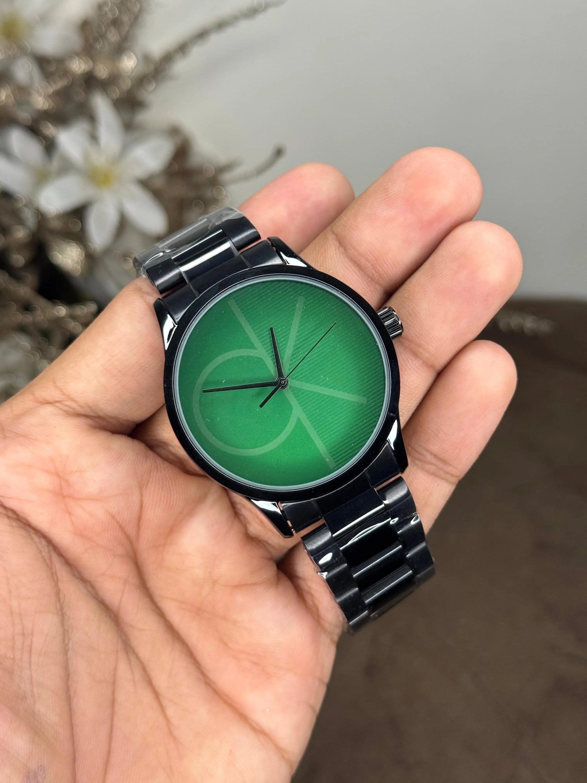 Calvin Klei n Gunmetal Green Premium Watch