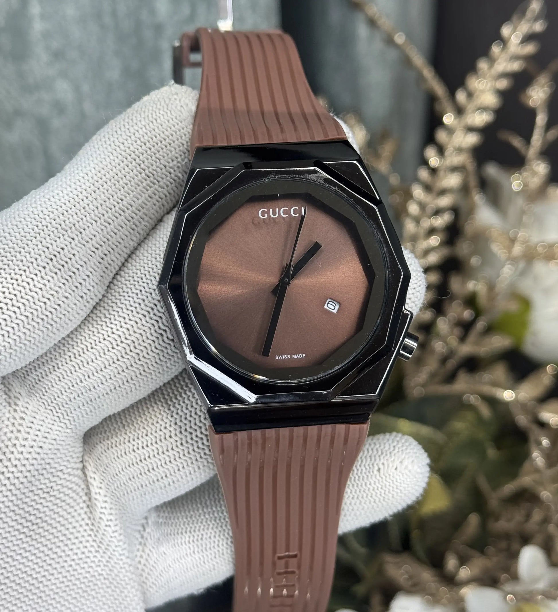 Gucc i All Brown Quartz Premium Watch