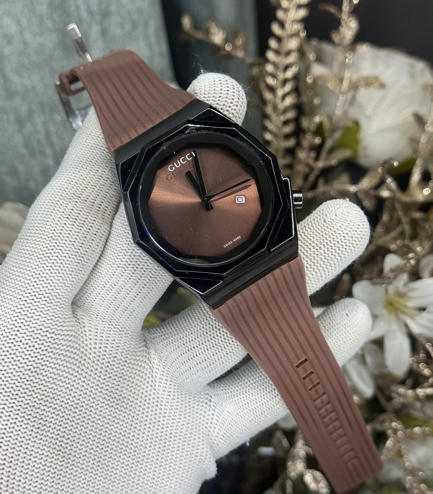 Gucc i All Brown Quartz Premium Watch