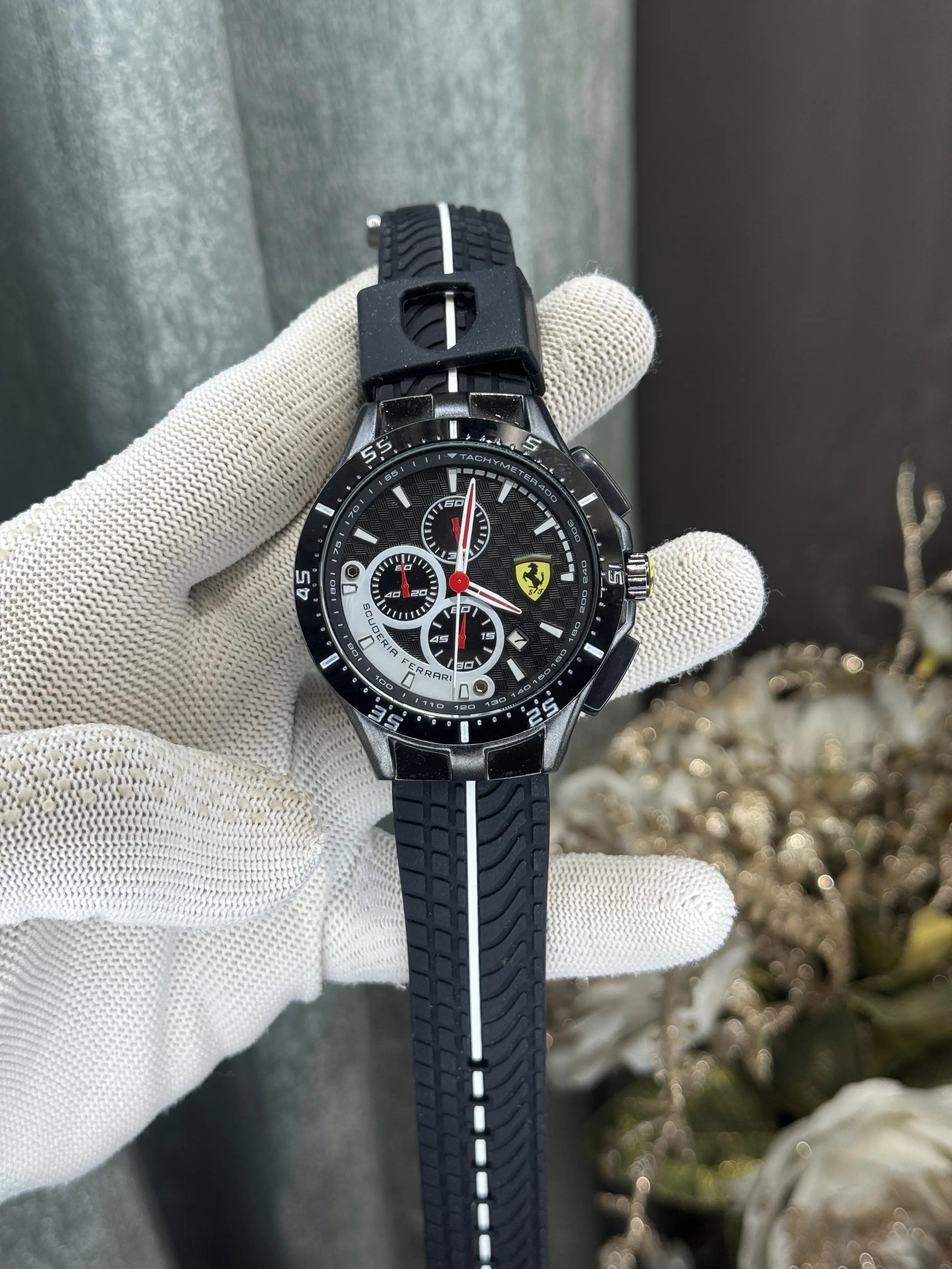 Ferrar i Black Race Day Sport Premium Chronograph Watch