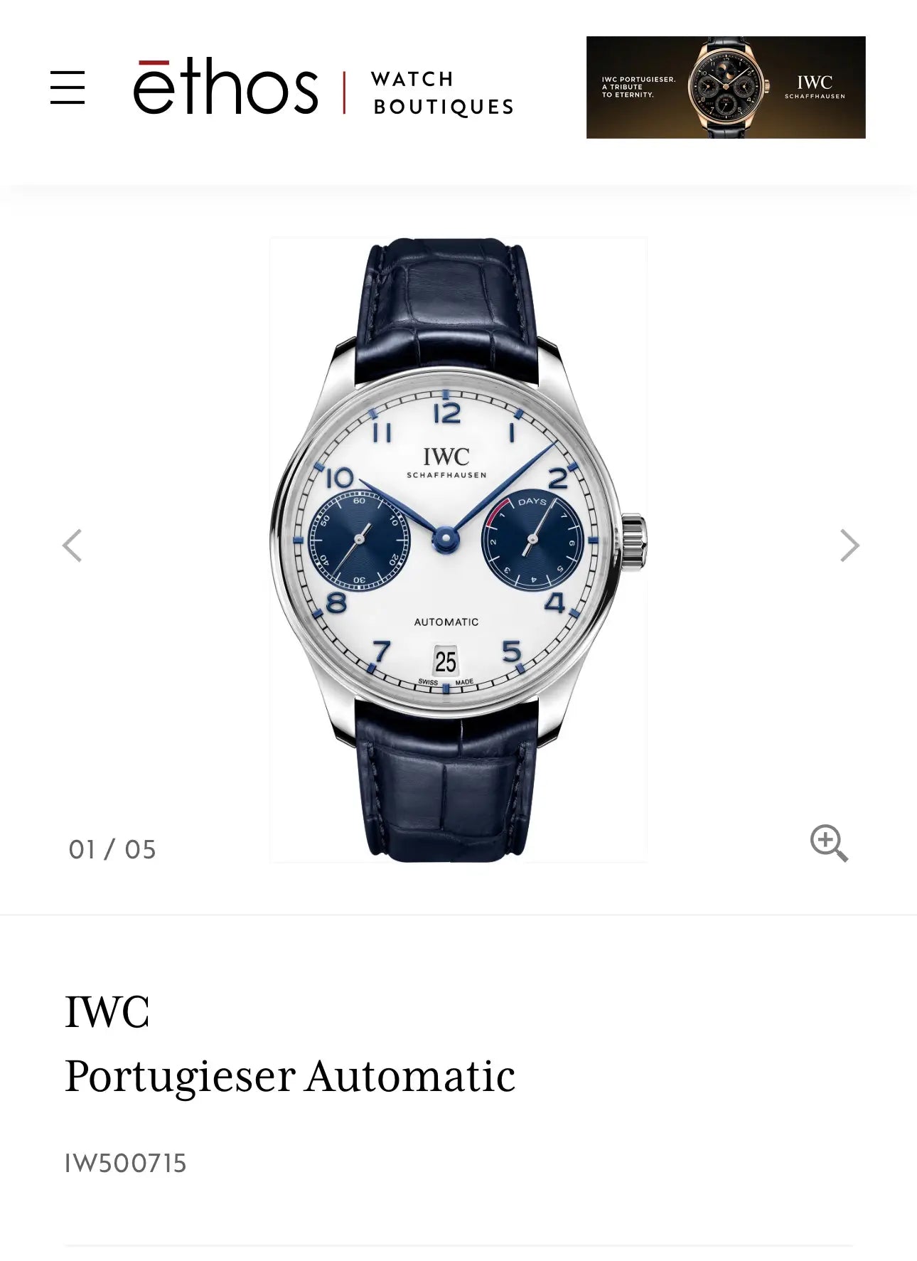 IWC Portugieser Automatic - IW500715