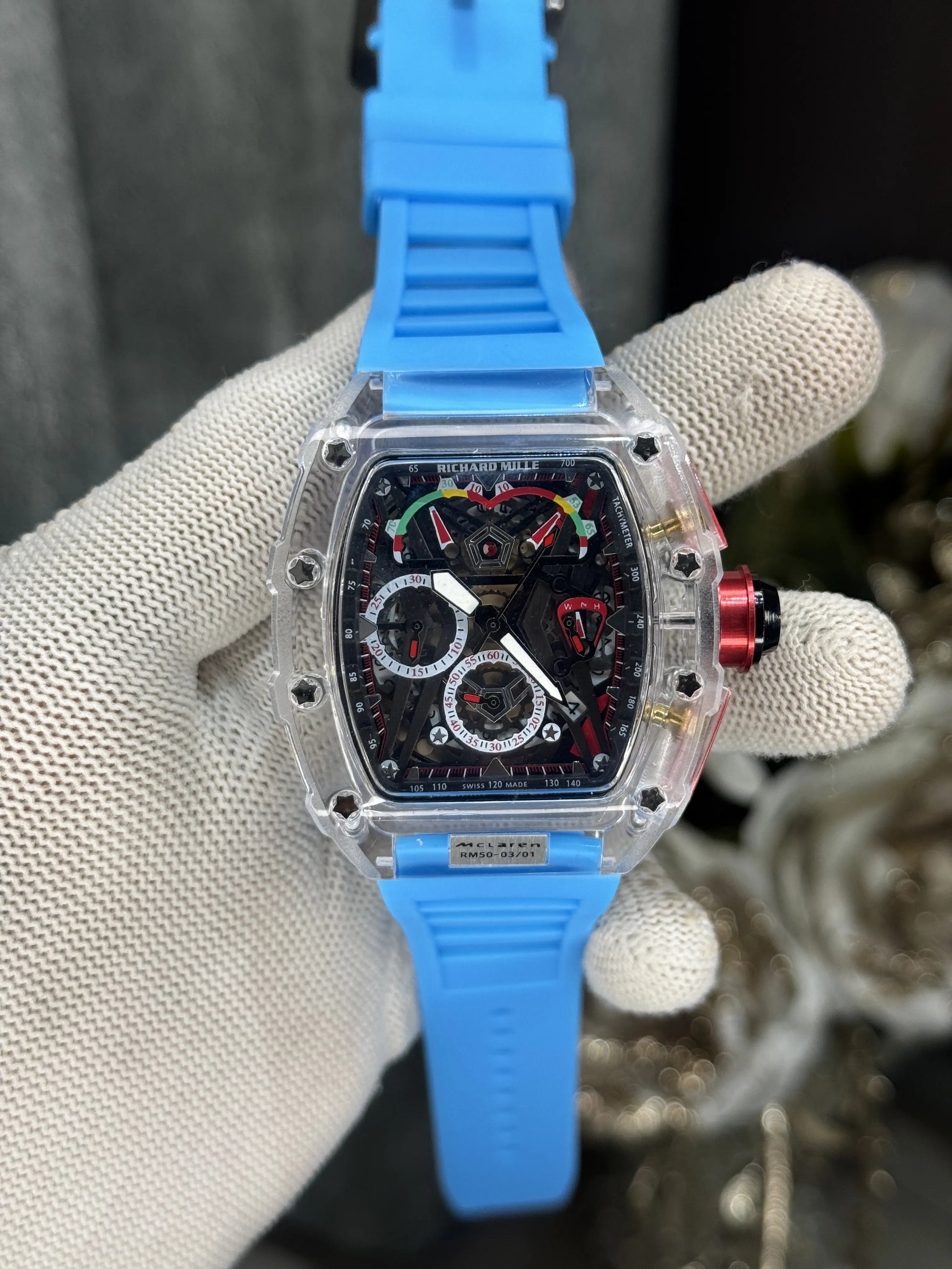 Richard Mill e x Mc Lare n Deep Sky Premium Chronograph Watch