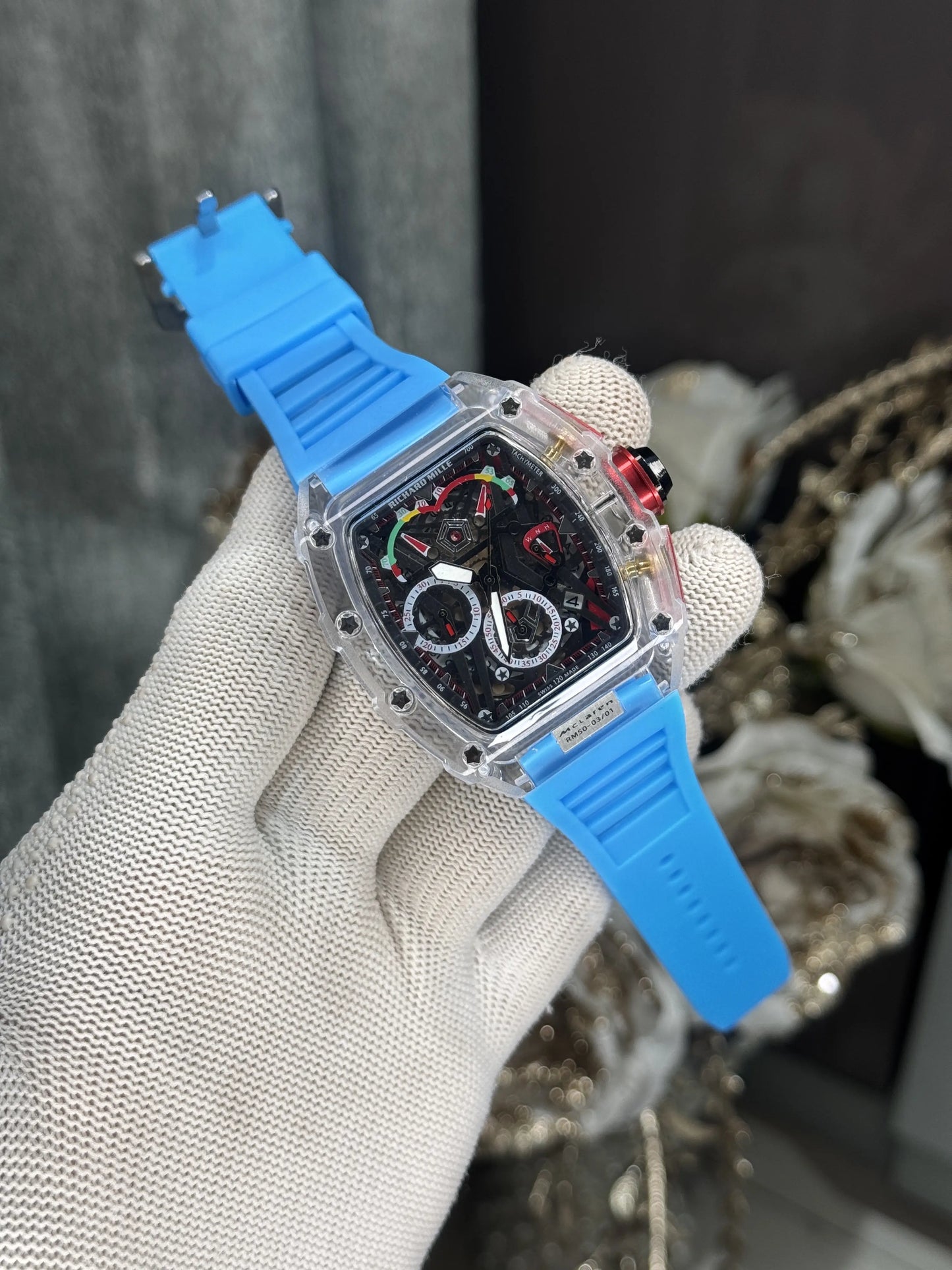 Richard Mill e x Mc Lare n Deep Sky Premium Chronograph Watch