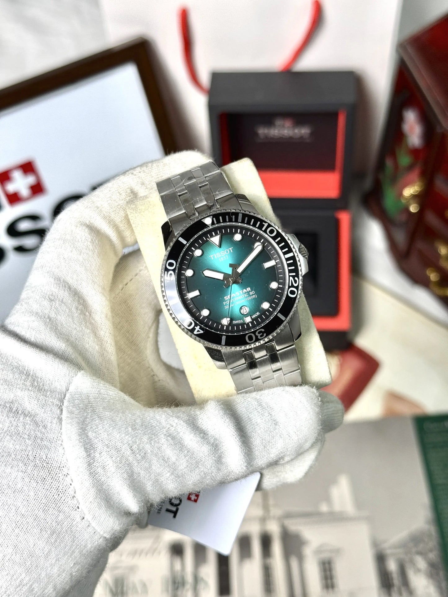 Tissot 1853 Sea Star Powermatic 80 Silver Turquoise
