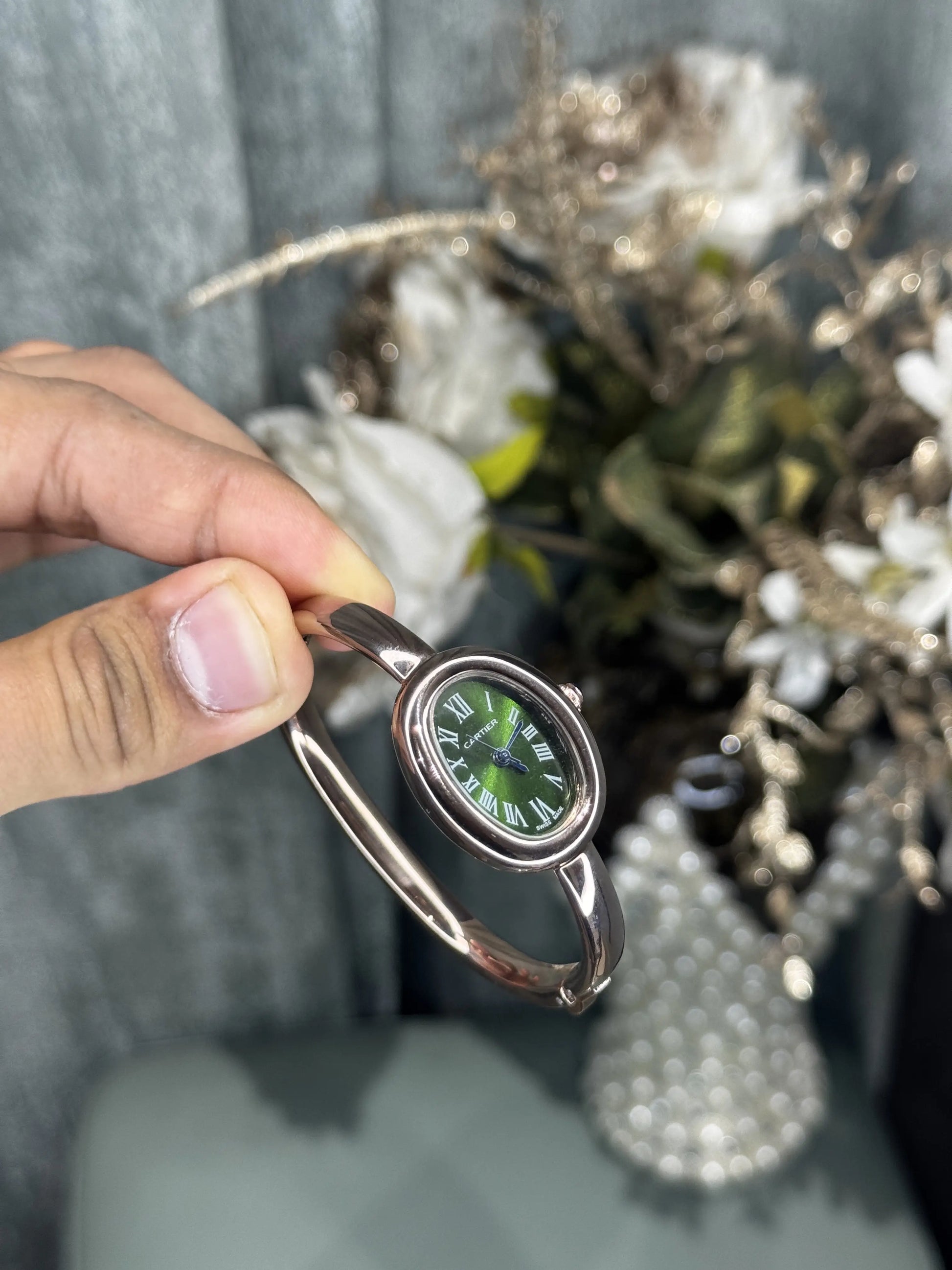 Cartie r Bangle Copper Green Premium Watch