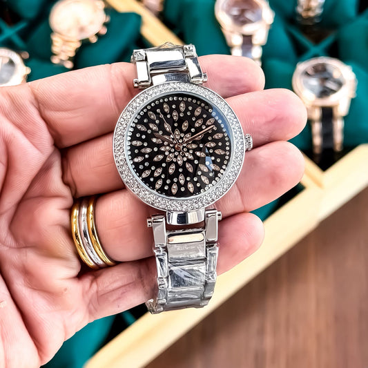 MICHAELKORS_LADIES_SILVER-BLACK