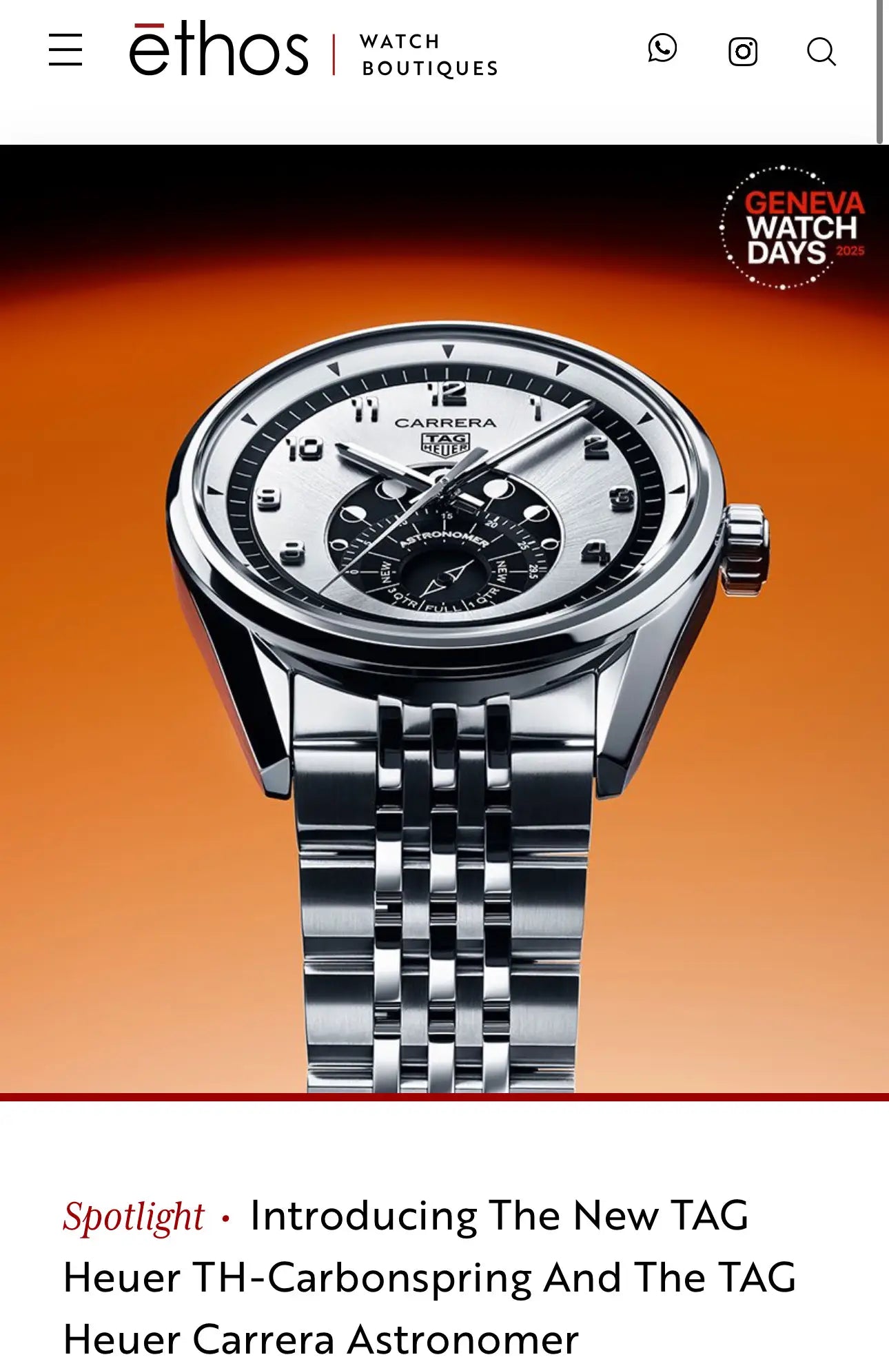 Tag Heuer Carrera Astronomer Automatic