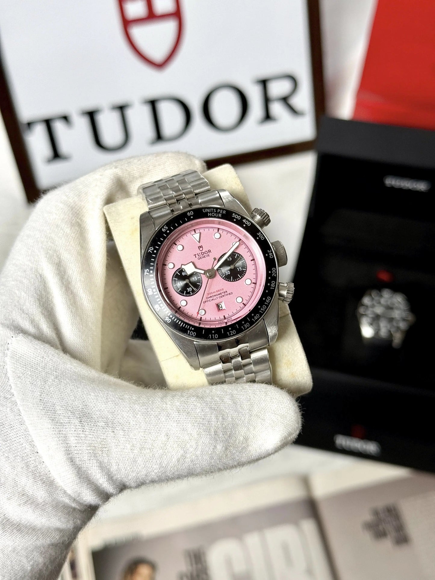 Tudor Black Bay Chrono Miami Pink