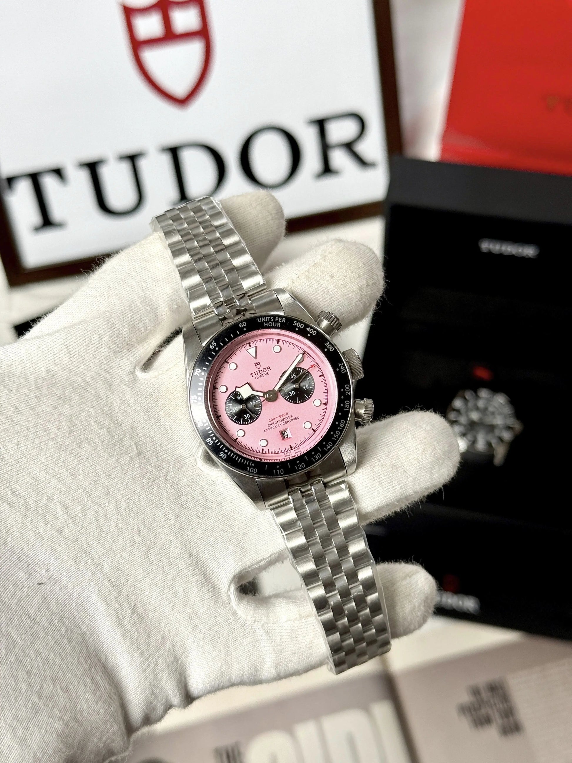 Tudor Black Bay Chrono Miami Pink
