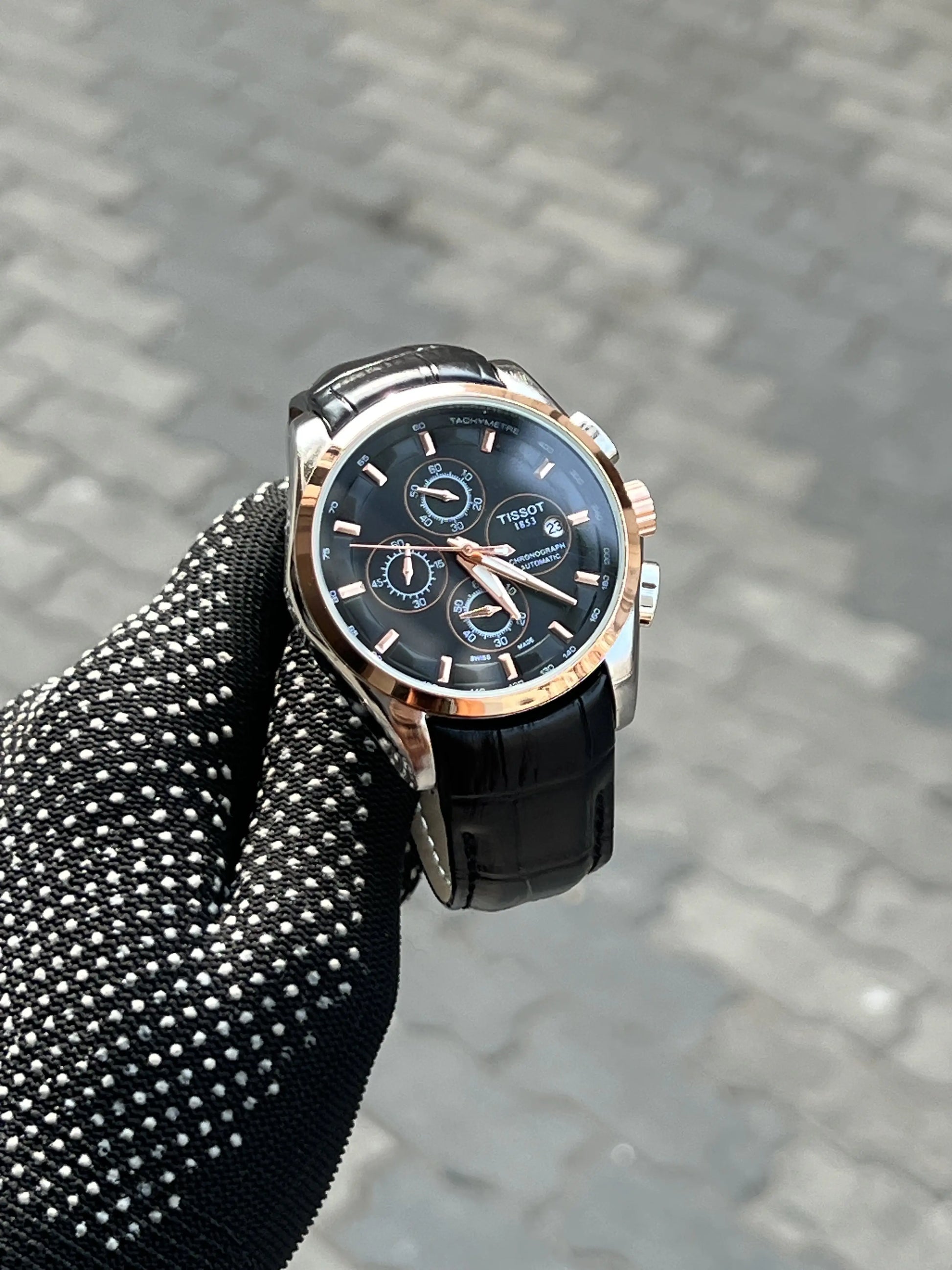 Tissot 1853 Belt Courtier Black Rose Gold
