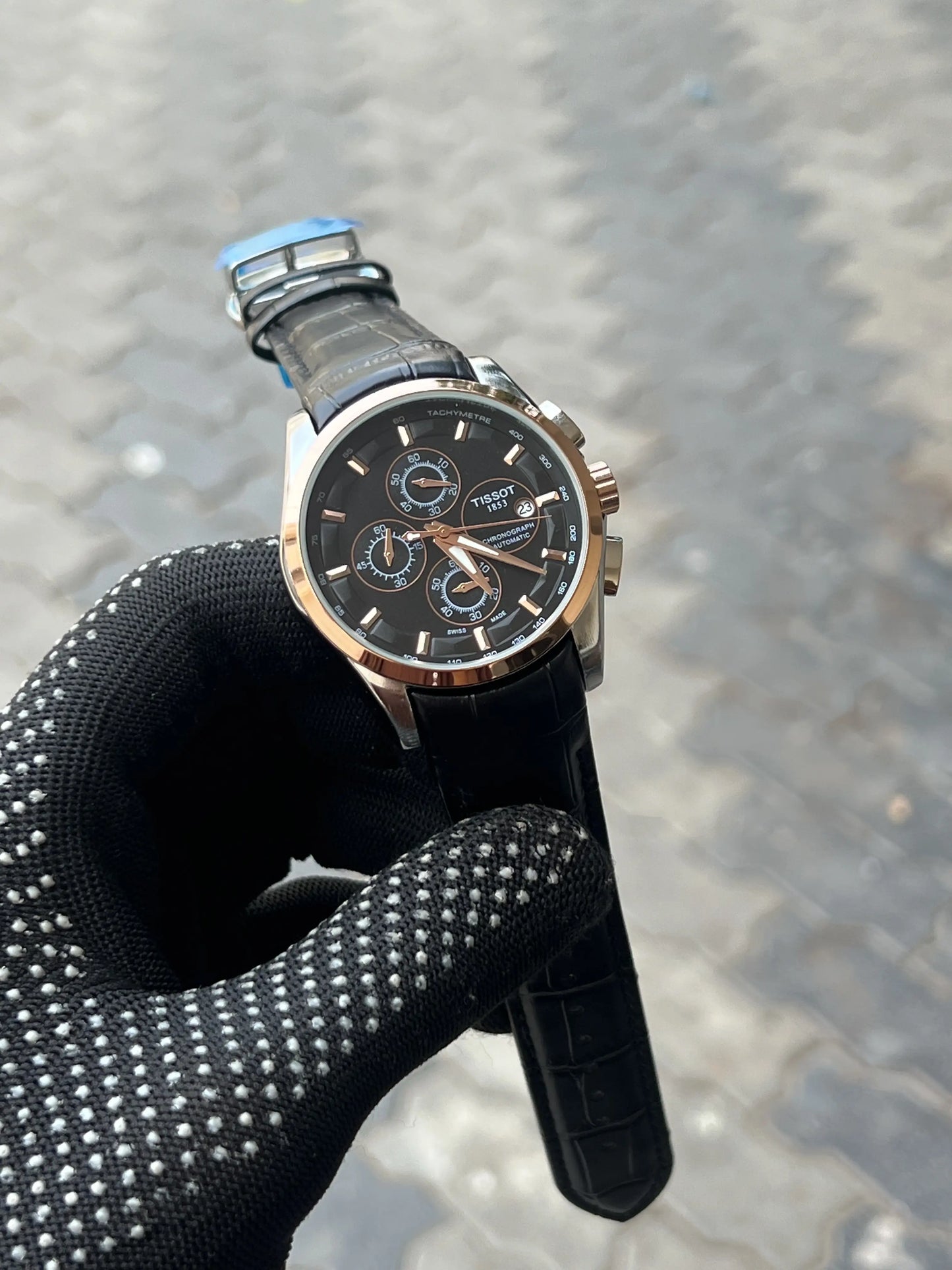 Tissot 1853 Belt Courtier Black Rose Gold